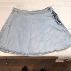Jean mini skirt